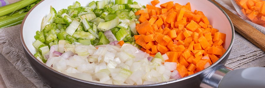 Tipos de corte de verduras mirepoix