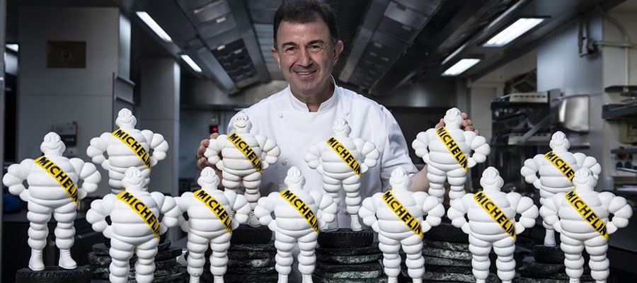 Martin Berasategui el chef con más estrellas en España