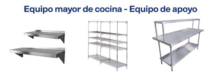 Equipo Mayor de Cocina: Clasificación, Funciones, Ejemplos