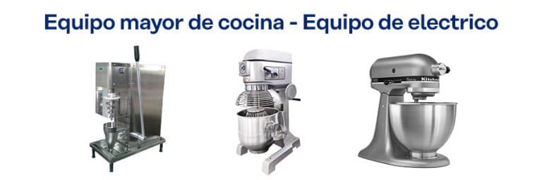 Equipo Mayor de Cocina: Clasificación, Funciones, Ejemplos