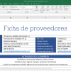 Ficha de proveedores para restaurantes