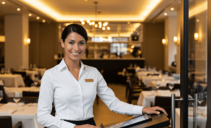 Que hace una anfitriona de restaurante