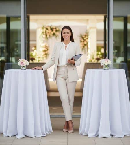 Vestimenta de una organizadora de eventos