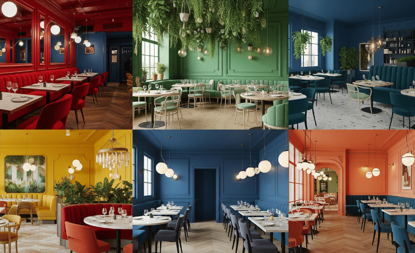 Teoría del color para restaurantes