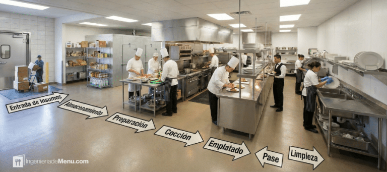 Cómo distribuir una cocina profesional en un restaurante