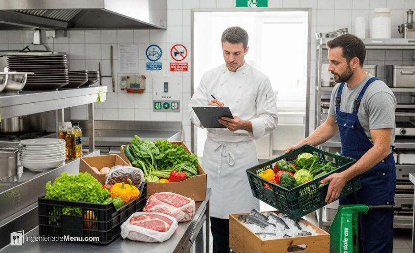 Como recibir las materias primas en un restaurante