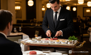 Elaboración de platos a la vista del cliente