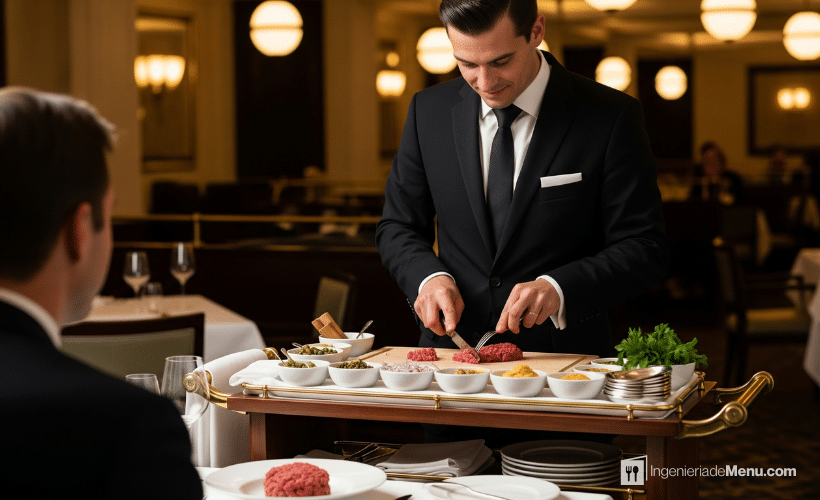 Elaboración de platos a la vista del cliente