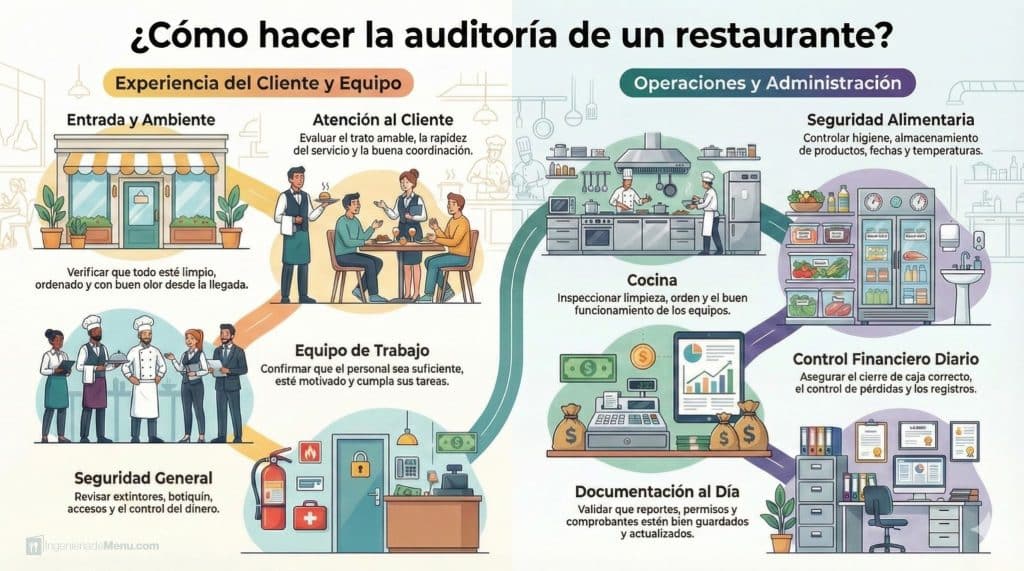 Guía para hacer la auditoría de un restaurante