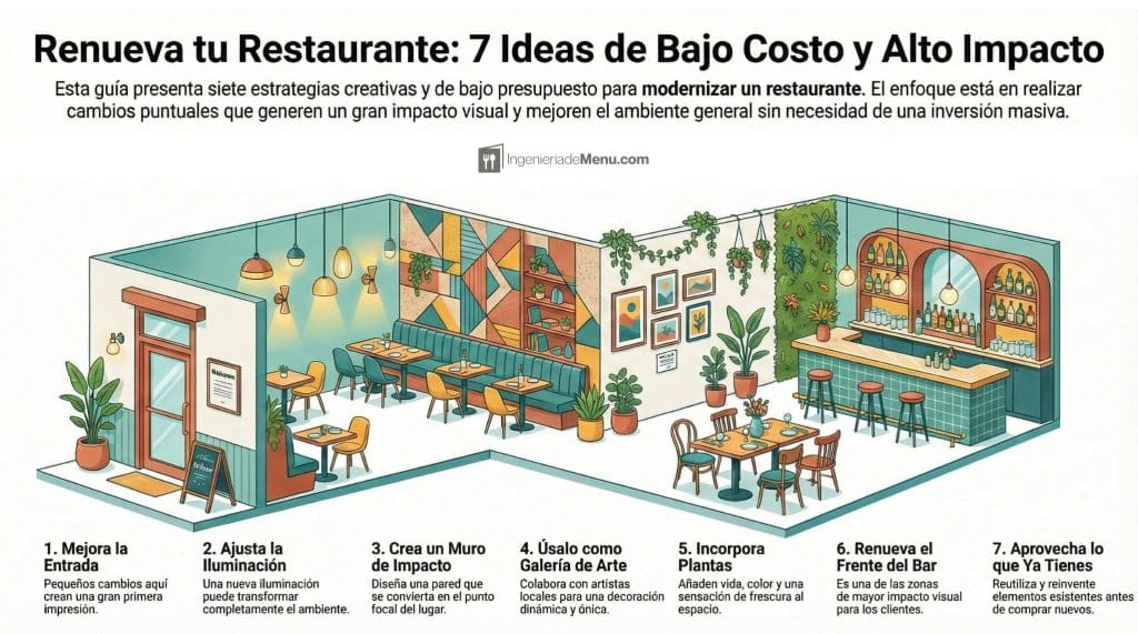 Ideas para renovar un restaurante