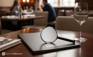 Análisis de la carta en un restaurante