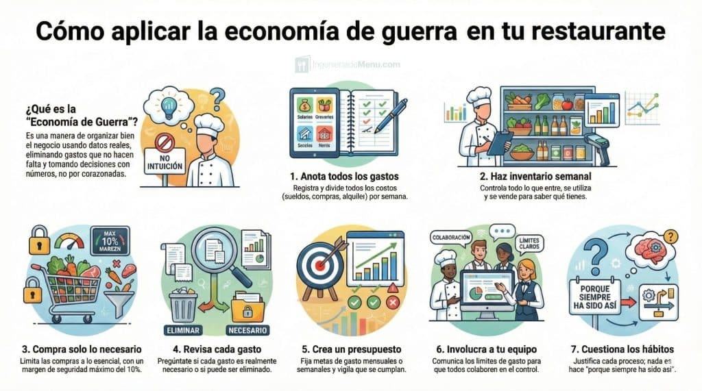 Como aplicar la economía de guerra en tu restaurante