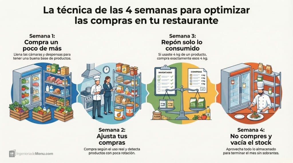 Como gestionar las compras en un restaurante