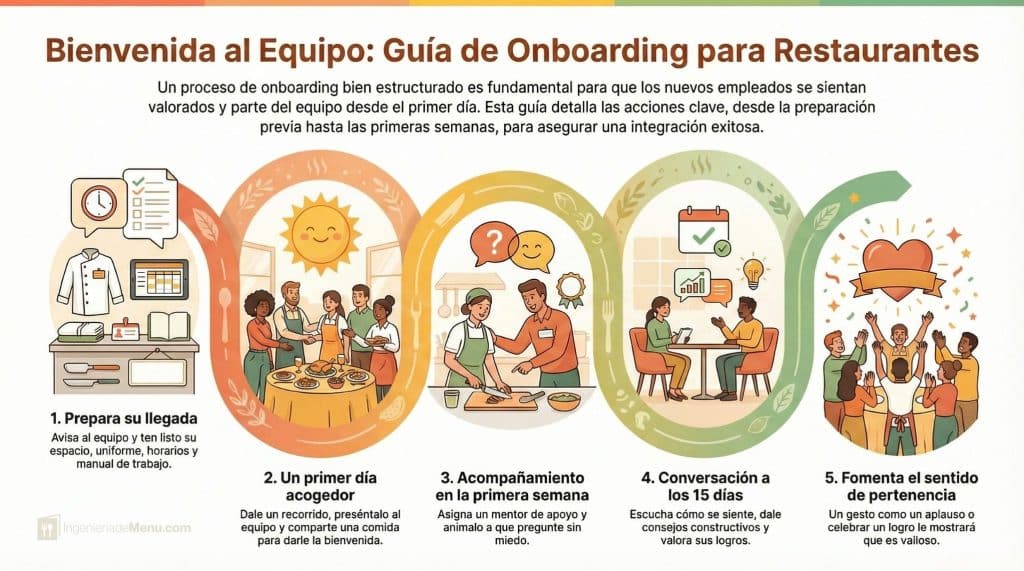 Cómo hacer el onboarding en un restaurante