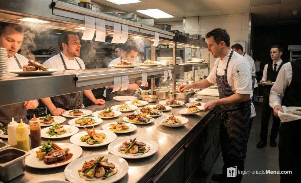 Como organizar el pase en la cocina de un restaurante