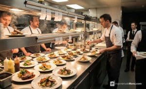 Como organizar el pase en la cocina de un restaurante