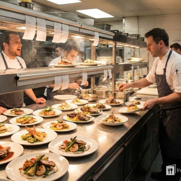Como organizar el pase en la cocina de un restaurante
