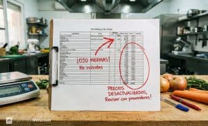 Errores al hacer el escandallo de un plato