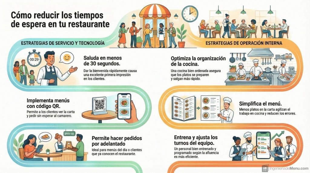Reducir el tiempo de espera en un restaurante