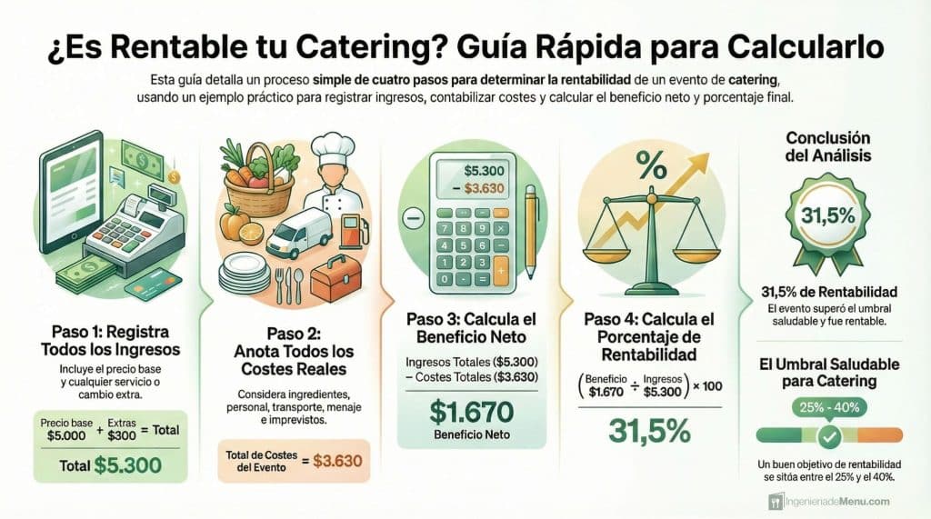 Rentabilidad de un evento de catering