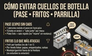 Cómo evitar atascos en la cocina: 5 Reglas básicas