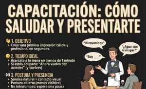 Cómo saludar y presentarte a los clientes en un restaurante