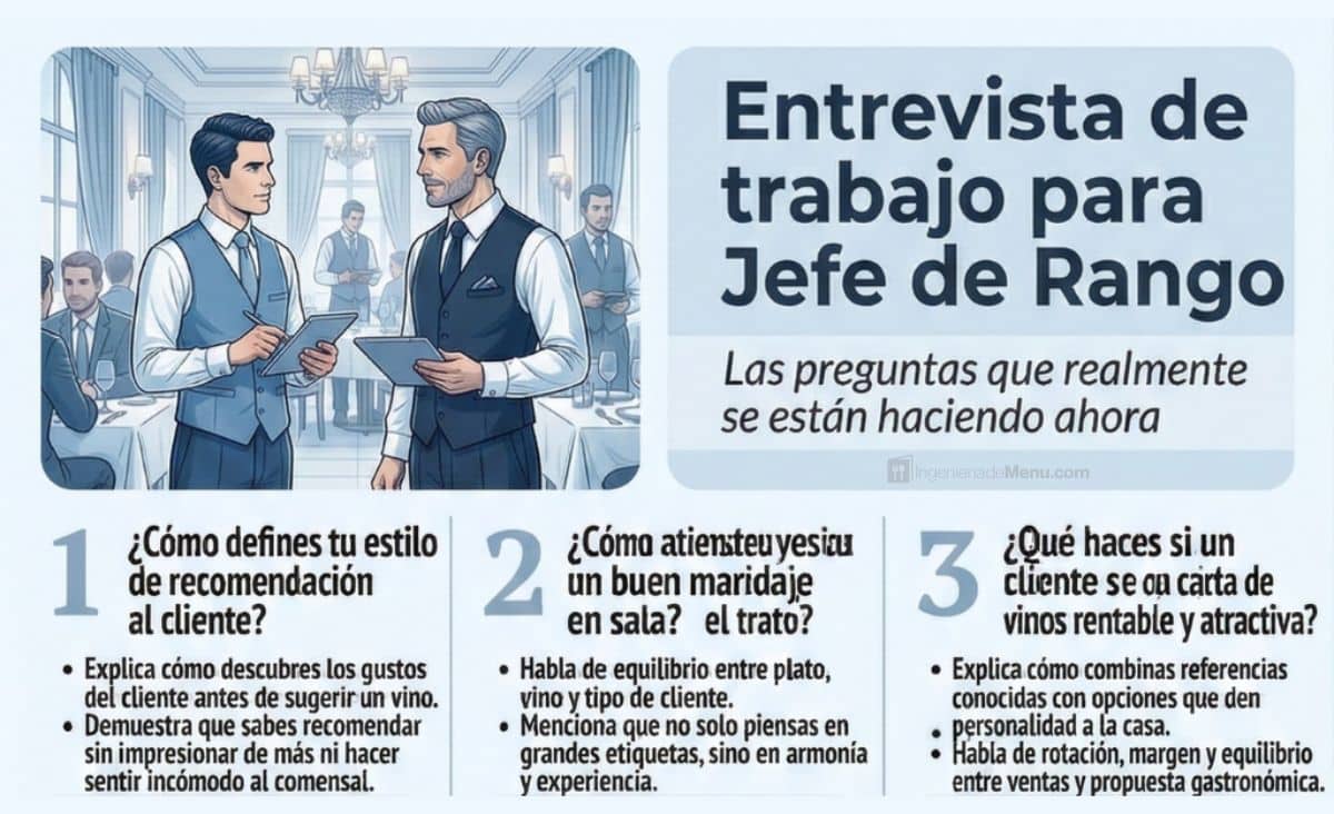 Preguntas y respuestas para entrevista de Jefe de Rango
