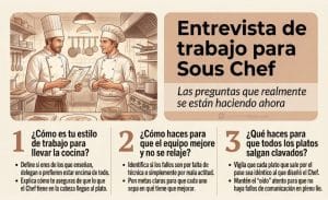 Preguntas y respuestas para entrevista de Sous Chef