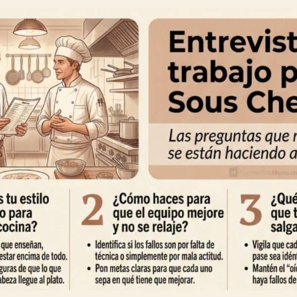 Preguntas y respuestas para entrevista de Sous Chef
