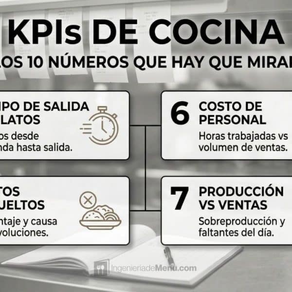KPIs de cocina: Los 10 números que deberías revisar cada semana