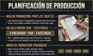 Planificación de producción en cocina: Cómo calcular lo que necesitas