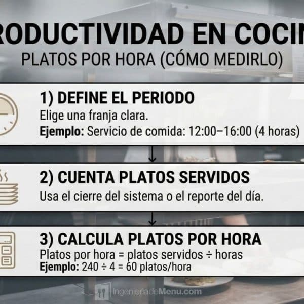 Productividad en cocina: Cómo medir los platos por hora