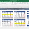 Plantilla excel para control vacaciones empleados gratis