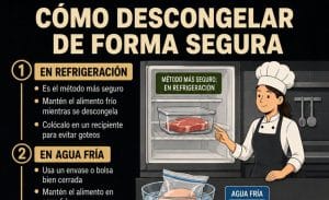 Cómo descongelar alimentos de forma segura en un restaurante