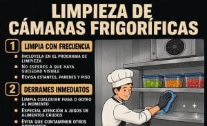 Limpieza de cámaras frigoríficas en restaurantes