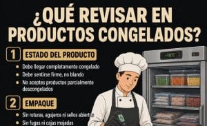 Cómo revisar los alimentos congelados al recibirlos en un restaurante