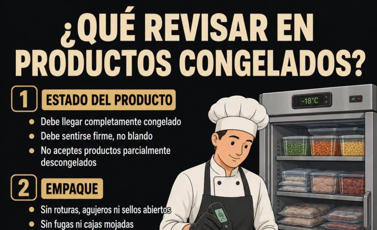 Cómo revisar los alimentos congelados al recibirlos en un restaurante